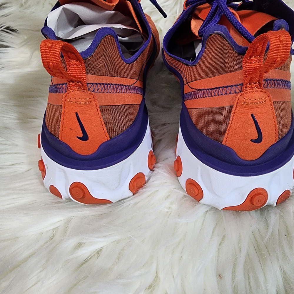 Nike Clemson Orange and Purple Athletic Shoes - Picture 4 of 7